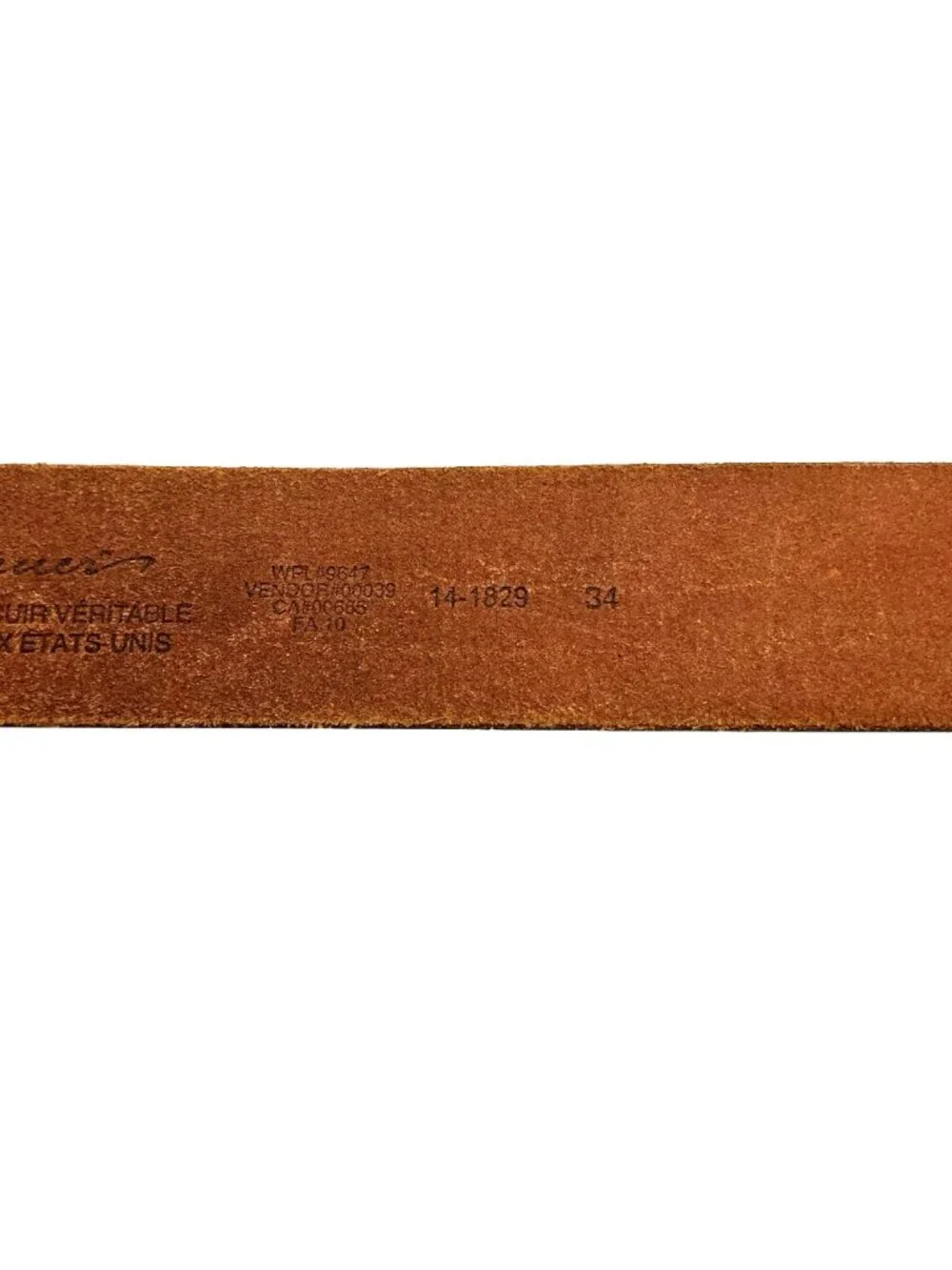 Eddie Bauer Ducks-In-Flight Design Medallion Buckle Leather Belt Mens 34 Brown